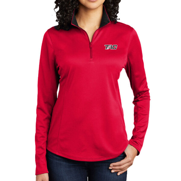 Port Authority® Women's Silk Touch™ Performance 1/4-Zip Thumbnail
