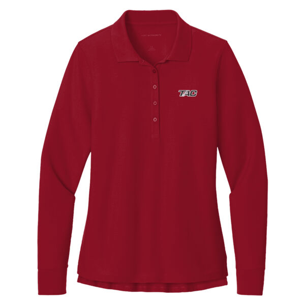 Port Authority® Women’s Wearever Signature Pique Long Sleeve Polo Thumbnail