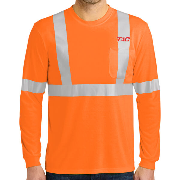 CornerStone® ANSI 107 Class 2 Long Sleeve Safety T-Shirt (For Distribution Only) Thumbnail
