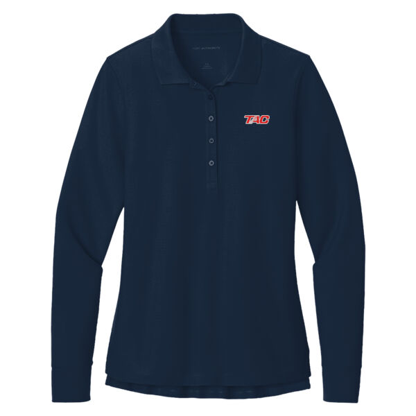 Port Authority® Women’s Wearever Signature Pique Long Sleeve Polo Thumbnail