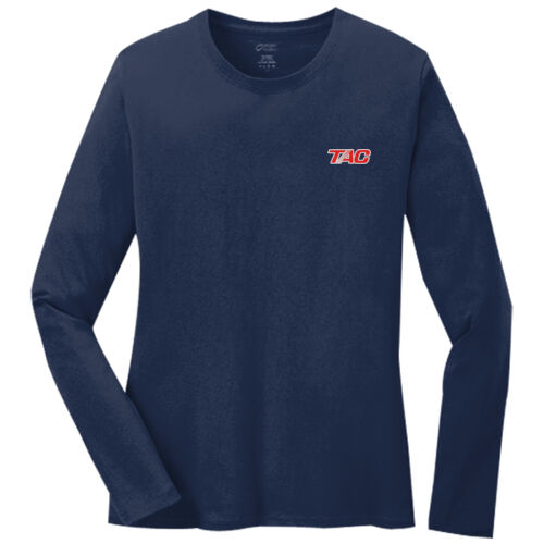 Port & Co™ Women's Long Sleeve Core Cotton Tee Thumbnail