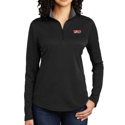 Port Authority® Women's Silk Touch™ Performance 1/4-Zip Thumbnail