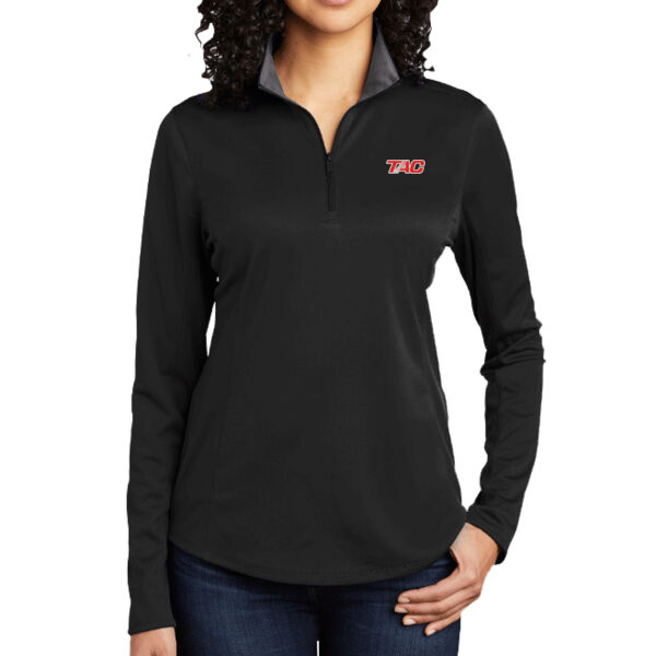 Port Authority® Women's Silk Touch™ Performance 1/4-Zip Thumbnail
