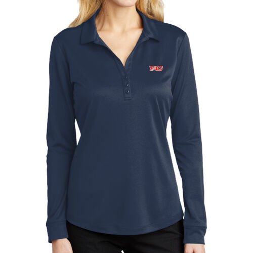 Women's Silk Touch Performance Long Sleeve Polo Thumbnail