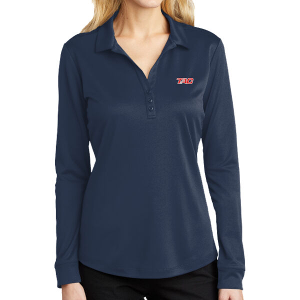 Women's Silk Touch Performance Long Sleeve Polo Thumbnail