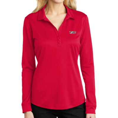 Women's Silk Touch Performance Long Sleeve Polo Thumbnail
