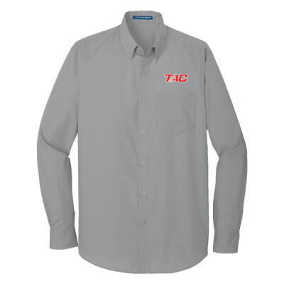 Port Authority® Long Sleeve Carefree Poplin Shirt Thumbnail